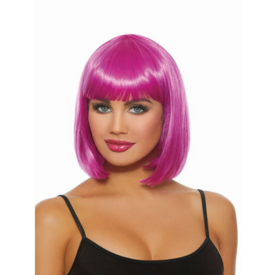 Dreamgirl Mid Length Bob Wig Magenta - One Stop Adult Shop