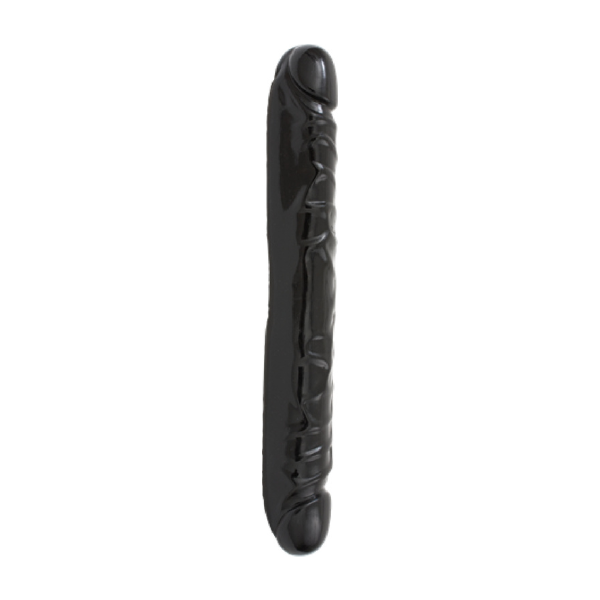 Jr. Veined Double Header Bender 12" (Black) - One Stop Adult Shop