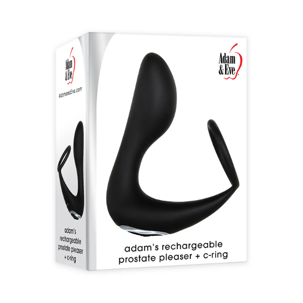 Adam & Eve Adam's Rechargeable Prostate Pleaser & C-Ring - One Stop Adult Shop