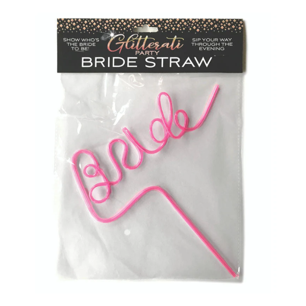 Glitterati Bride Straw - One Stop Adult Shop