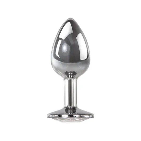 Adam & Eve Clear Gem Anal Plug Medium - One Stop Adult Shop