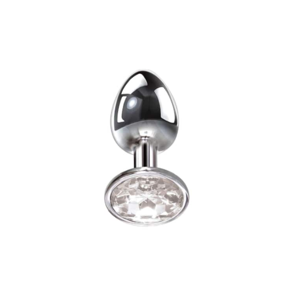 Adam & Eve Clear Gem Anal Plug Medium - One Stop Adult Shop