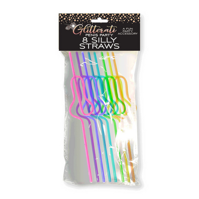 Glitterati Penis Silly Straws - One Stop Adult Shop