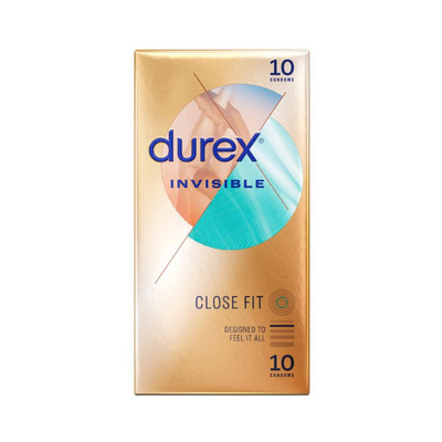 Durex Invisible Close Fit 10's - One Stop Adult Shop