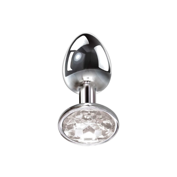 Adam & Eve Clear Gem Anal Plug Large - One Stop Adult Shop