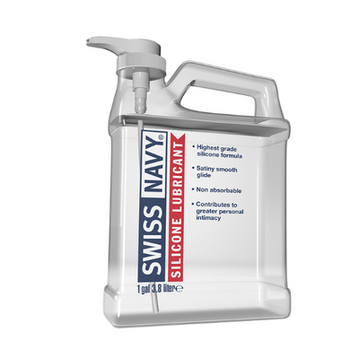 Swiss Navy Silicone Lubricant 1gal/3.8L