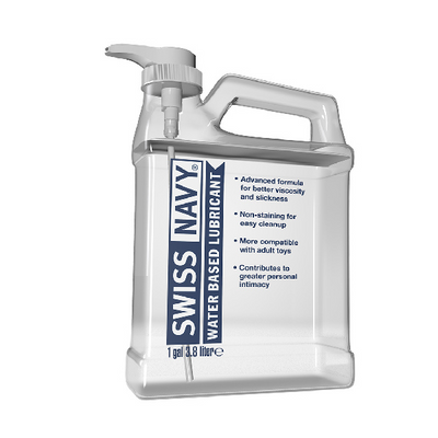 Swiss Navy Water Based Lubricant 1gal/3.8L