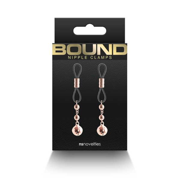 Bound Nipple Clamps D1 Rose Gold - One Stop Adult Shop