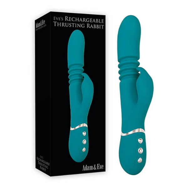 Adam & Eve Eve's Rechargeable Thrusting Rabbit - One Stop Adult Shop