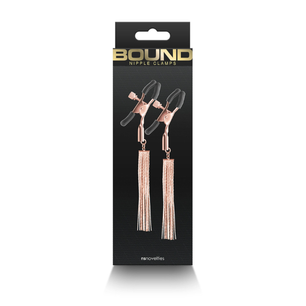 Bound Nipple Clamps D2 Rose Gold - One Stop Adult Shop