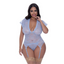 Cap Sleeve Basque and Thong Set 2XL - One Stop Adult Shop