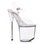 Clear Platform Sandal 8in Size 8 - One Stop Adult Shop