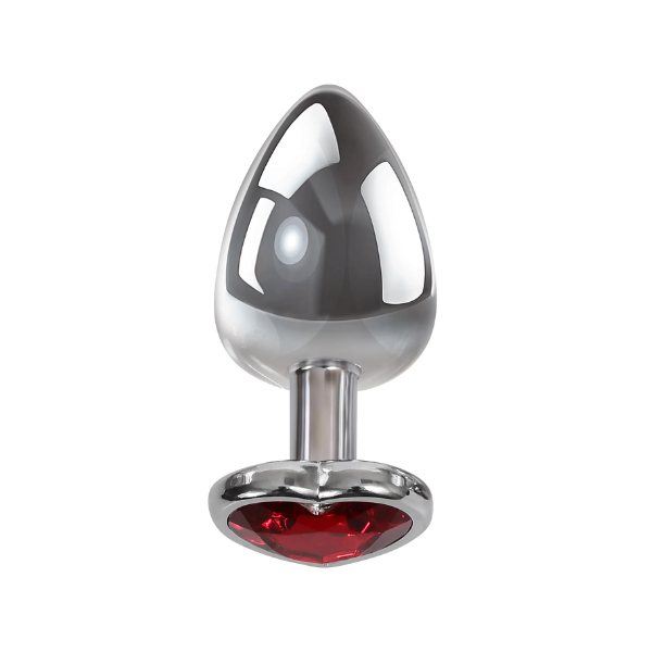 Adam & Eve Red Heart Gen Anal Plug Large - One Stop Adult Shop