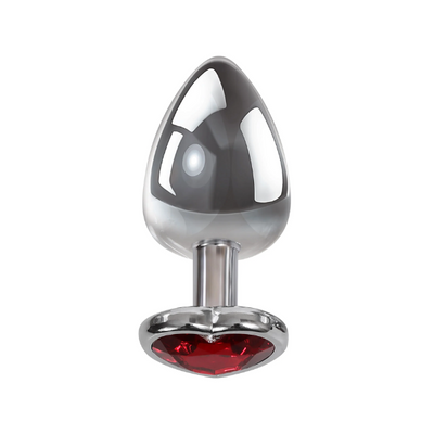 Adam & Eve Red Heart Gen Anal Plug Large - One Stop Adult Shop