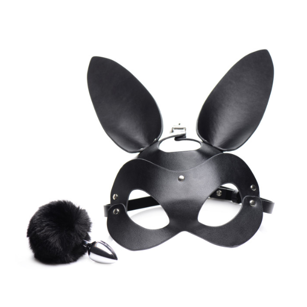 Tailz Bunny Tail Anal Plug & Mask Set - OSAS