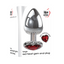 Adam & Eve Red Heart Gen Anal Plug Large - One Stop Adult Shop