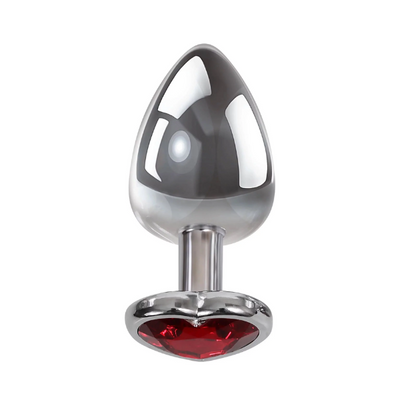 Adam & Eve Red Heart Gen Anal Plug Medium - One Stop Adult Shop