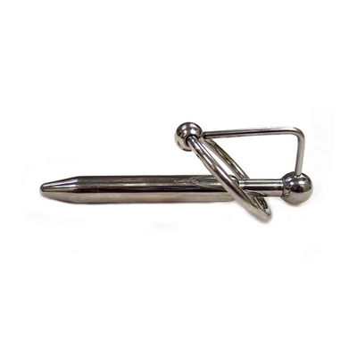 Stainless Steel Urethral Plug and Cock Ring Large - One Stop Adult Shop