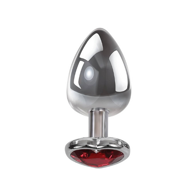 Adam & Eve Red Heart Gen Anal Plug Small - One Stop Adult Shop