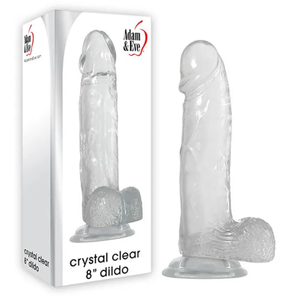 Adam & Eve Crystal Clear 8in Dildo - OSAS