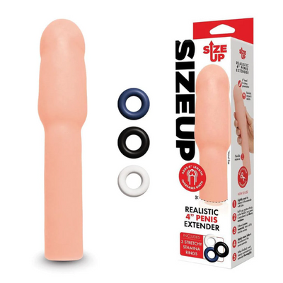 Size Up Realistic 4in Penis Extender - OSAS