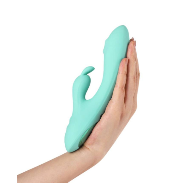 G-Rabbit Rotating G-Spot and Clitoral Vibrator Teal - OSAS