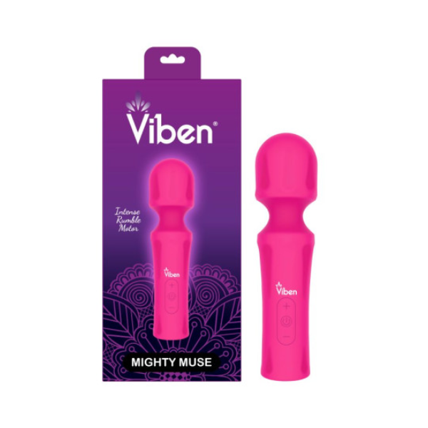 Viben Mighty Muse Massager Hot Pink - One Stop Adult Shop