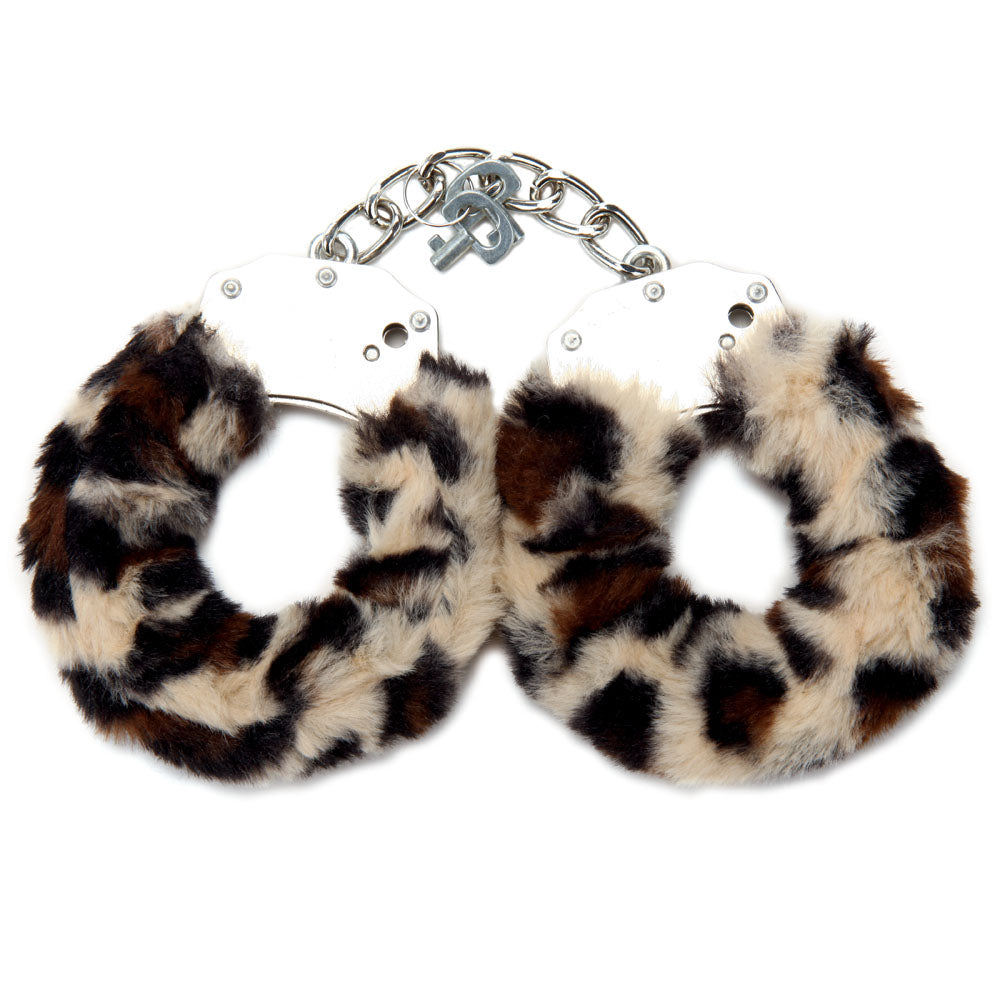 WhipSmart Classic Furry Cuffs Leopard