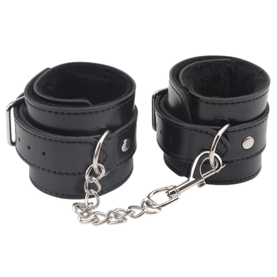 Obey Me Leather Ankle Cuffs