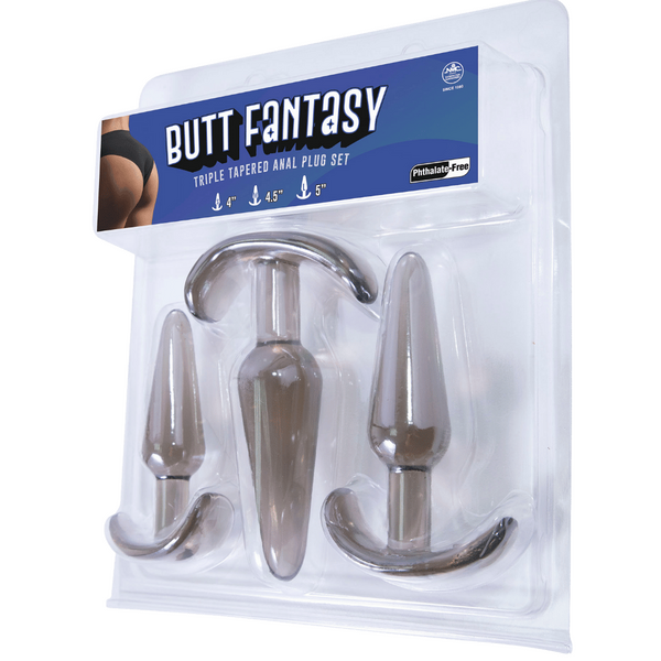 Butt Fantasy Triple Tapered Anal Plug Set - OSAS