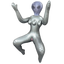 Inflatable 3-Breasted Alien Love Doll - - OSAS