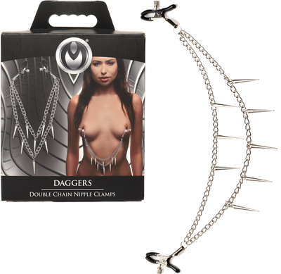 Daggers Double Chain Nipple Clamps - OSAS