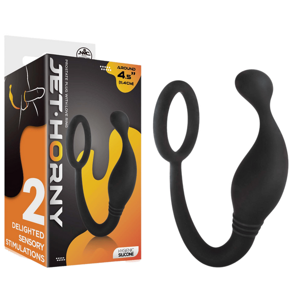 Prostate Plug with Love Ring - 4.5" - OSAS