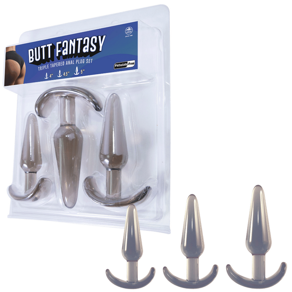 Butt Fantasy Triple Tapered Anal Plug Set - OSAS