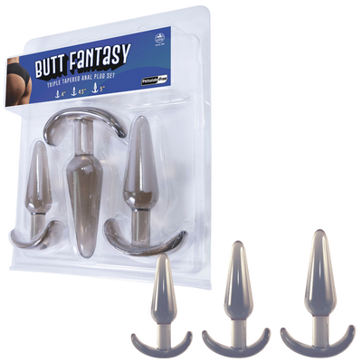 Butt Fantasy Triple Tapered Anal Plug Set - OSAS