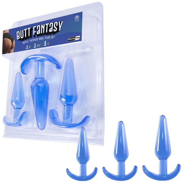 Butt Fantasy Triple Tapered Anal Plug Set - OSAS