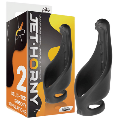 Cock Ring with Ball Strap and Clit Stimulator - OSAS