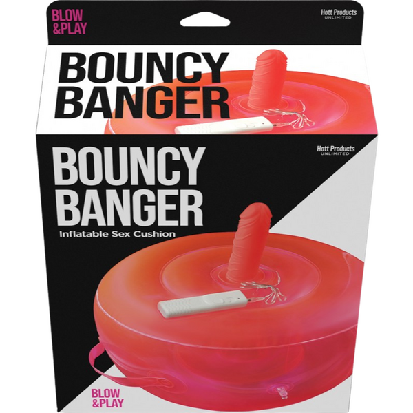 Bouncy Banger Inflatable Vibrating Dildo