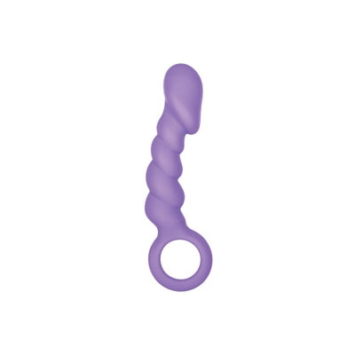 Venus 4in Silicone Butt Plug Purple 2B