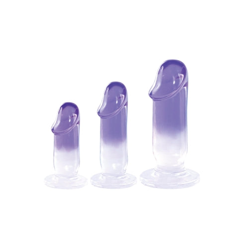 Glitzy Trainer 3 in 1 PVC Dong Kit - Transparent Purple