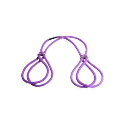 Cotton Cuffs with Adjustable Knots Purple - OSAS