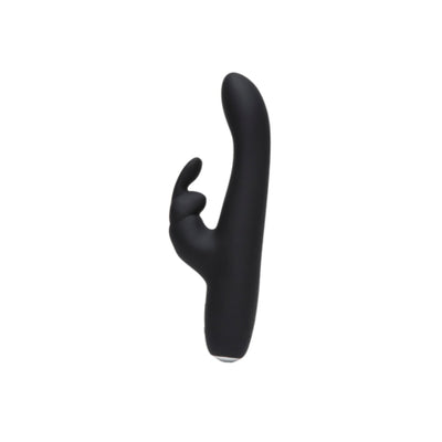 Fifty Shades of Grey Greedy Girl Rechargeable Slimline Rabbit Vibrator Black - OSAS