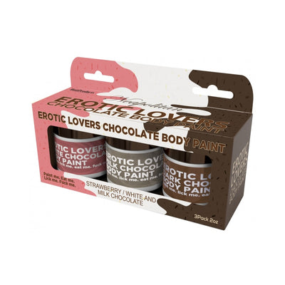 Erotic Chocolate Body Paints 3pk - OSAS