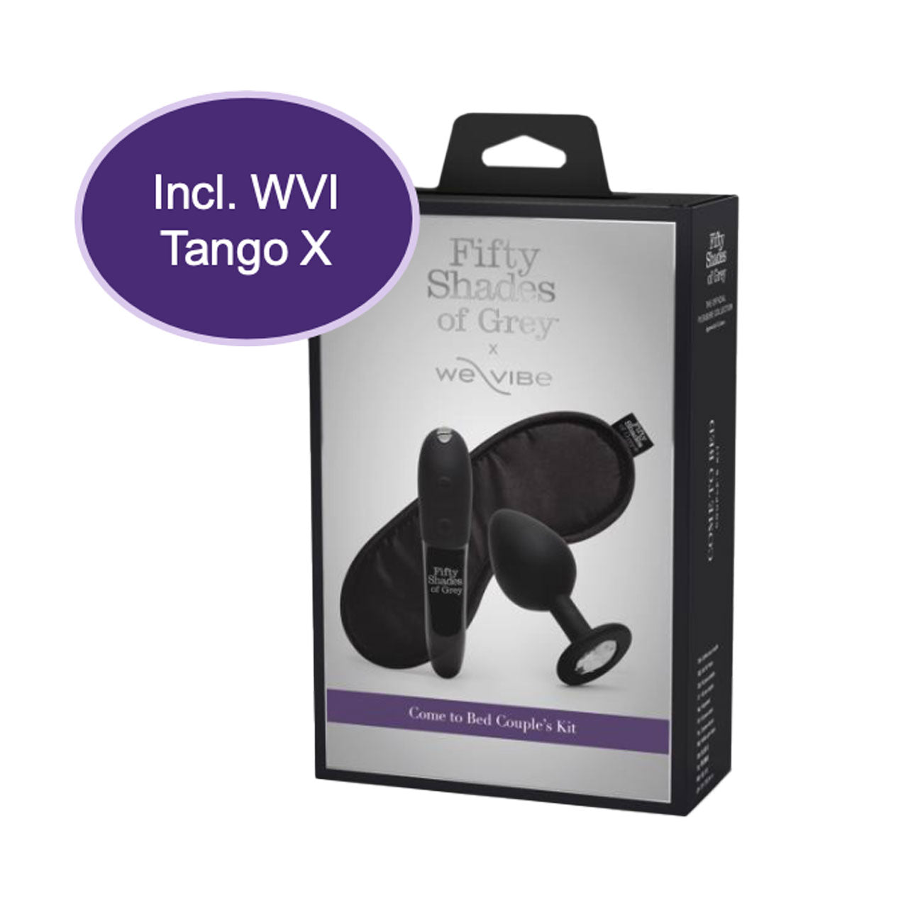 Fifty Shades of Grey X We-Vibe Tango X Come to Bed Couple's Kit 3pc