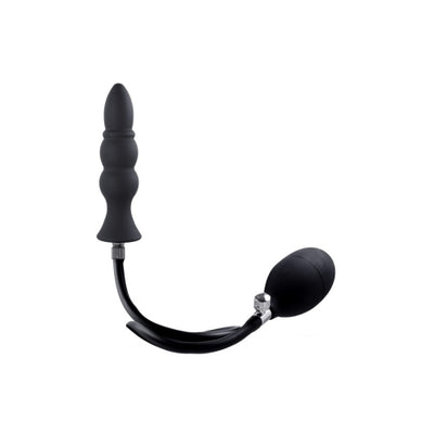 Strafe Silicone Inflatable Butt Plug Black 9A - OSAS