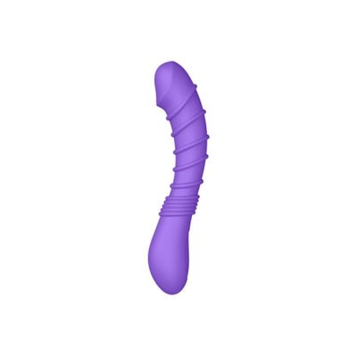 Rv21: Ribbed Vibrator Purple - OSAS