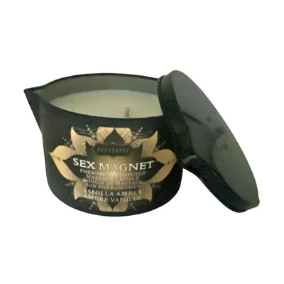 Sex Magnet Massage Candle With Pour Spout Vanilla Amber 170g - OSAS