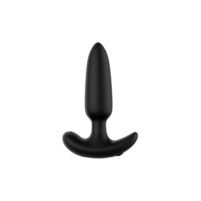 Pointed Vibrating Plug Black