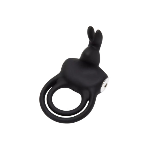 Happy Rabbit Stimulating Rabbit Cock Ring Black