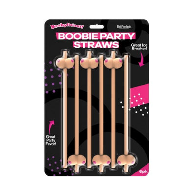 Boobie Straws Flesh 6pk - OSAS